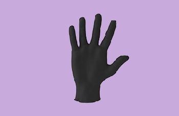 Ventyv® Black Nitrile Powder-Free PLUS 3.5 Exam Gloves (Stallion) - XLarge